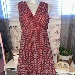 Max Studio Red Midi Dress